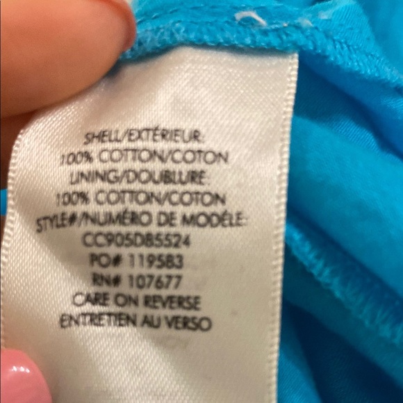 Alice+Olivia dress size 4Turquoise Blue Tiered Ruffled V-Neck Sundress - Picture 7 of 7